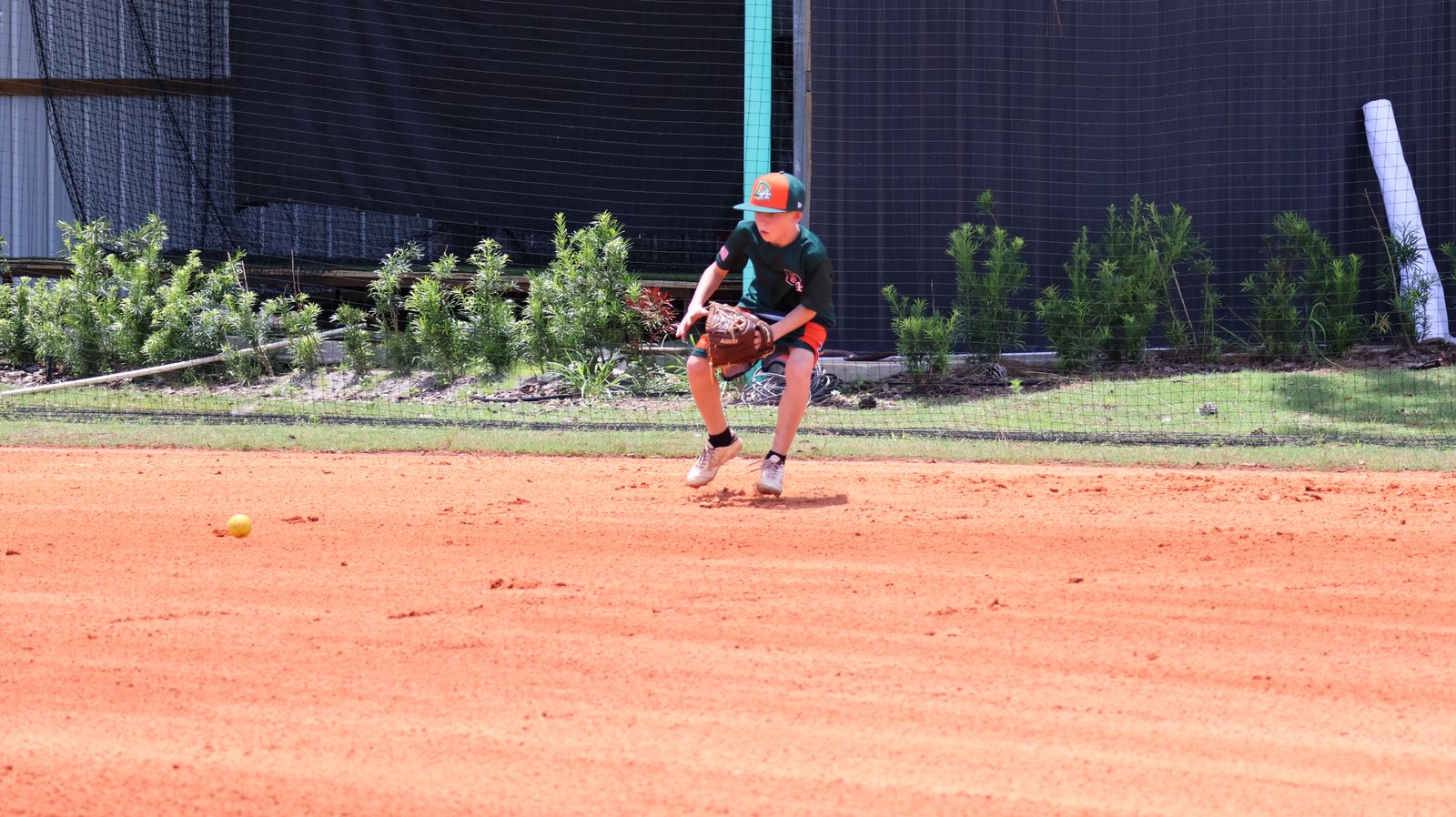 Infield work on the DDLA clay